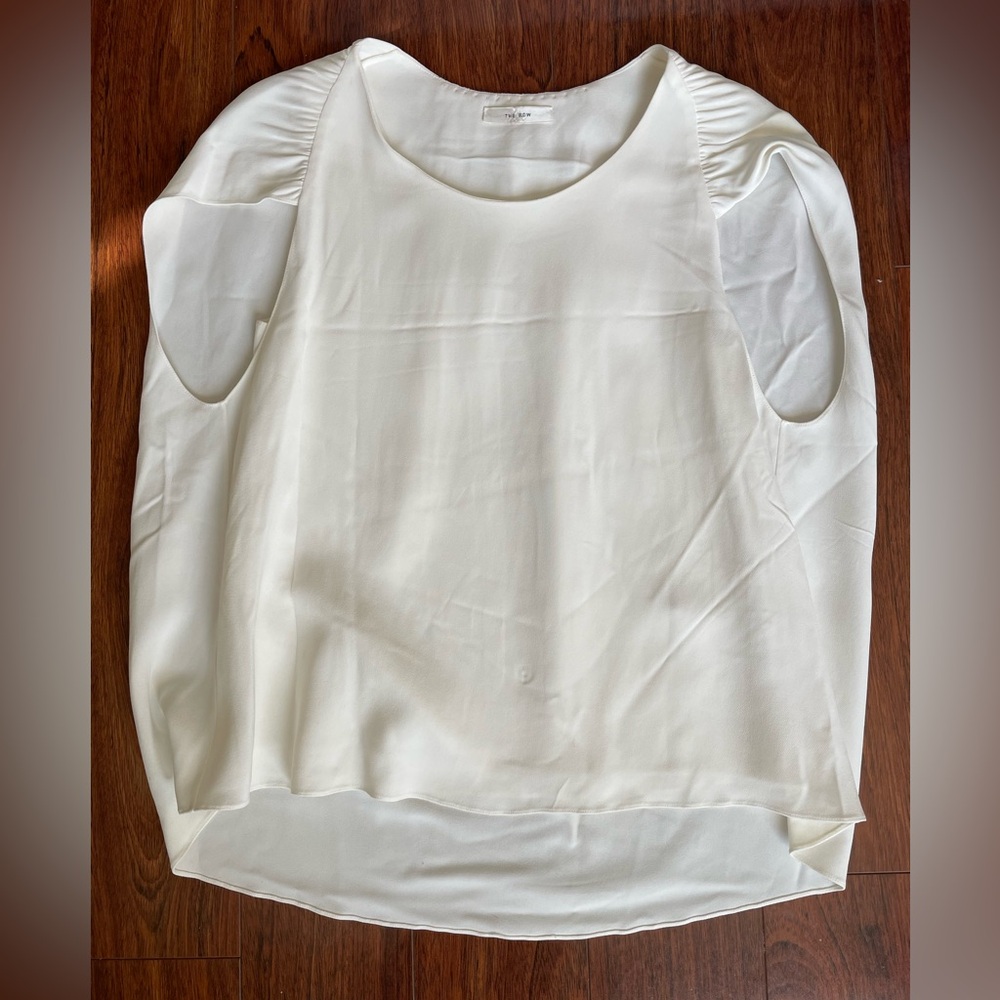 The Row Cream Blouse